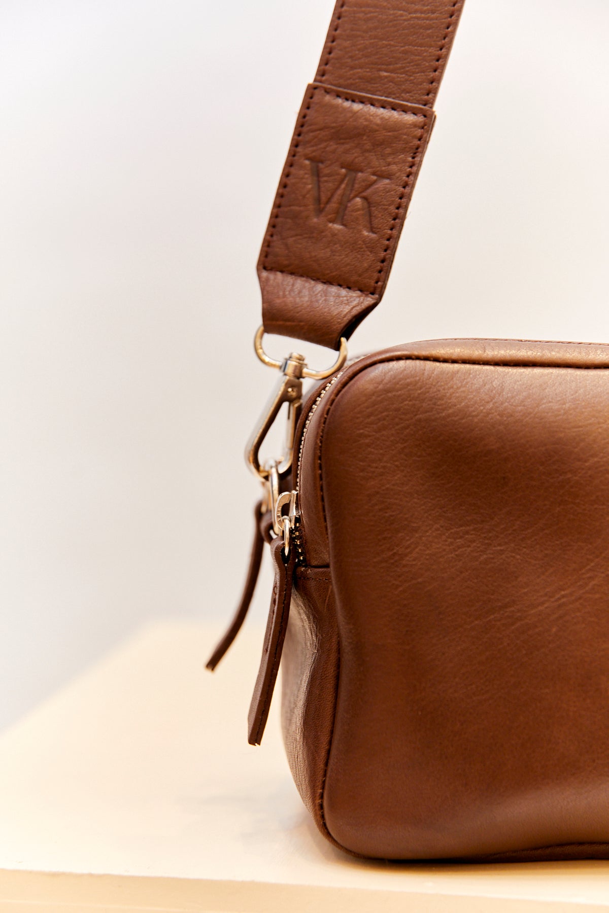 Dark Tan VESKI Crossbody bag