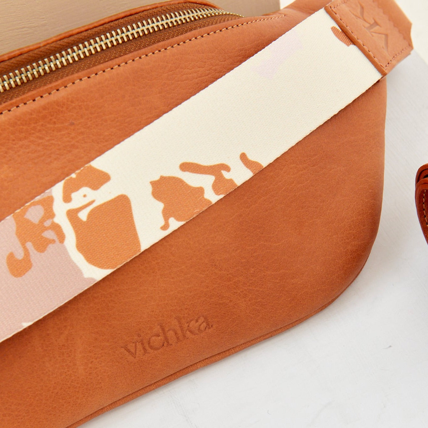 Tan Printed Straps