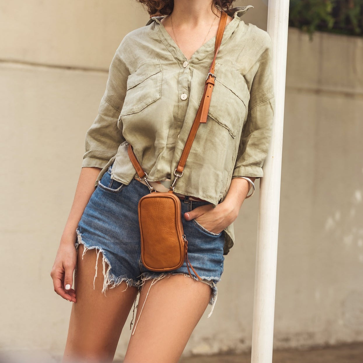 Tan COI Crossbody bag