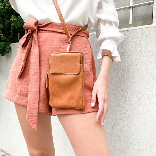 Tan SOFIA Crossbody bag