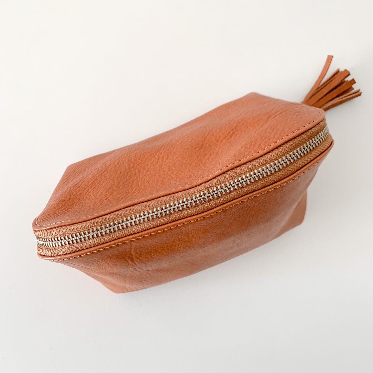 Tan EMILY Cosmetics bag