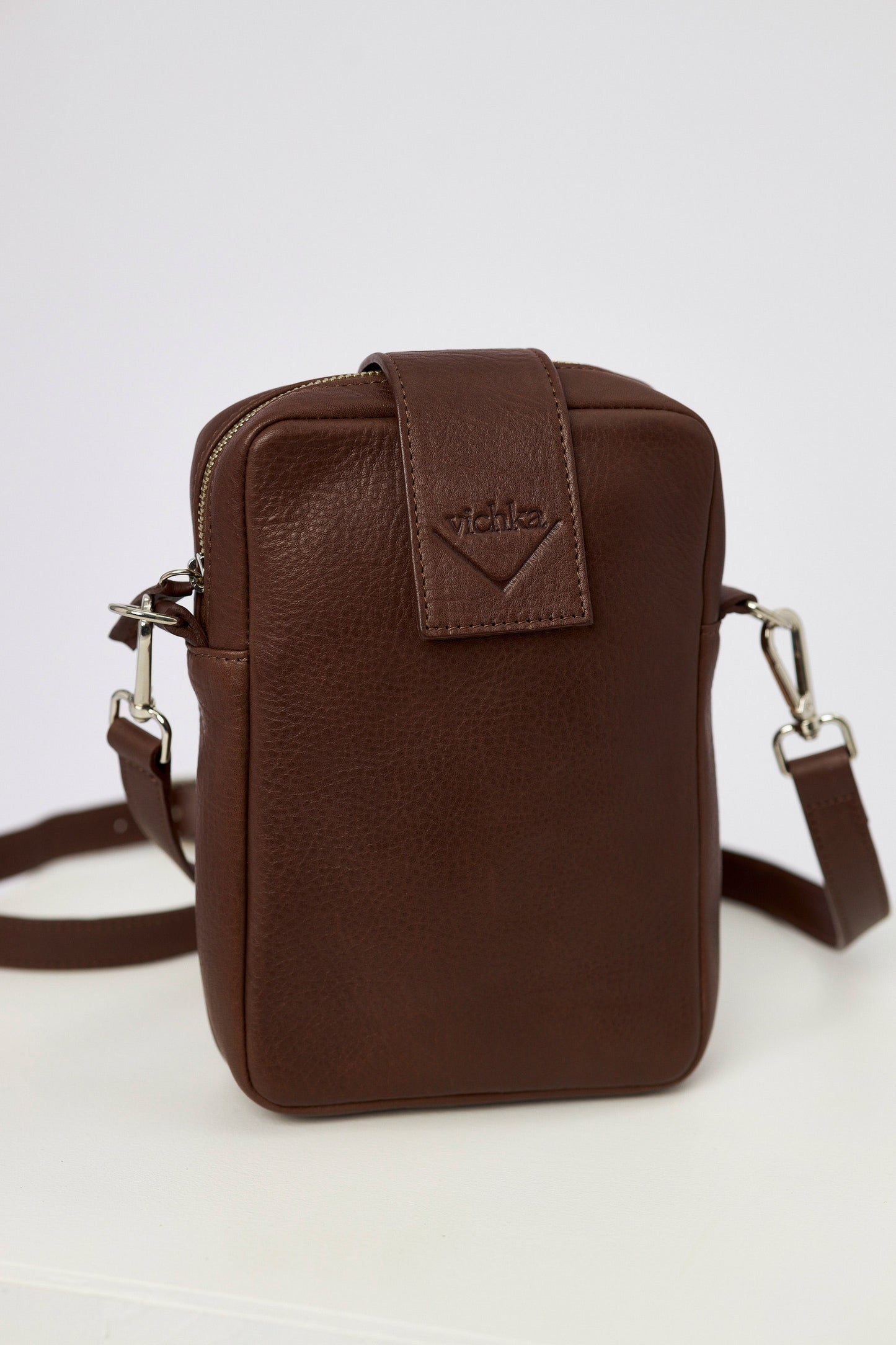 Dark Tan OLLIE Crossbody Bag