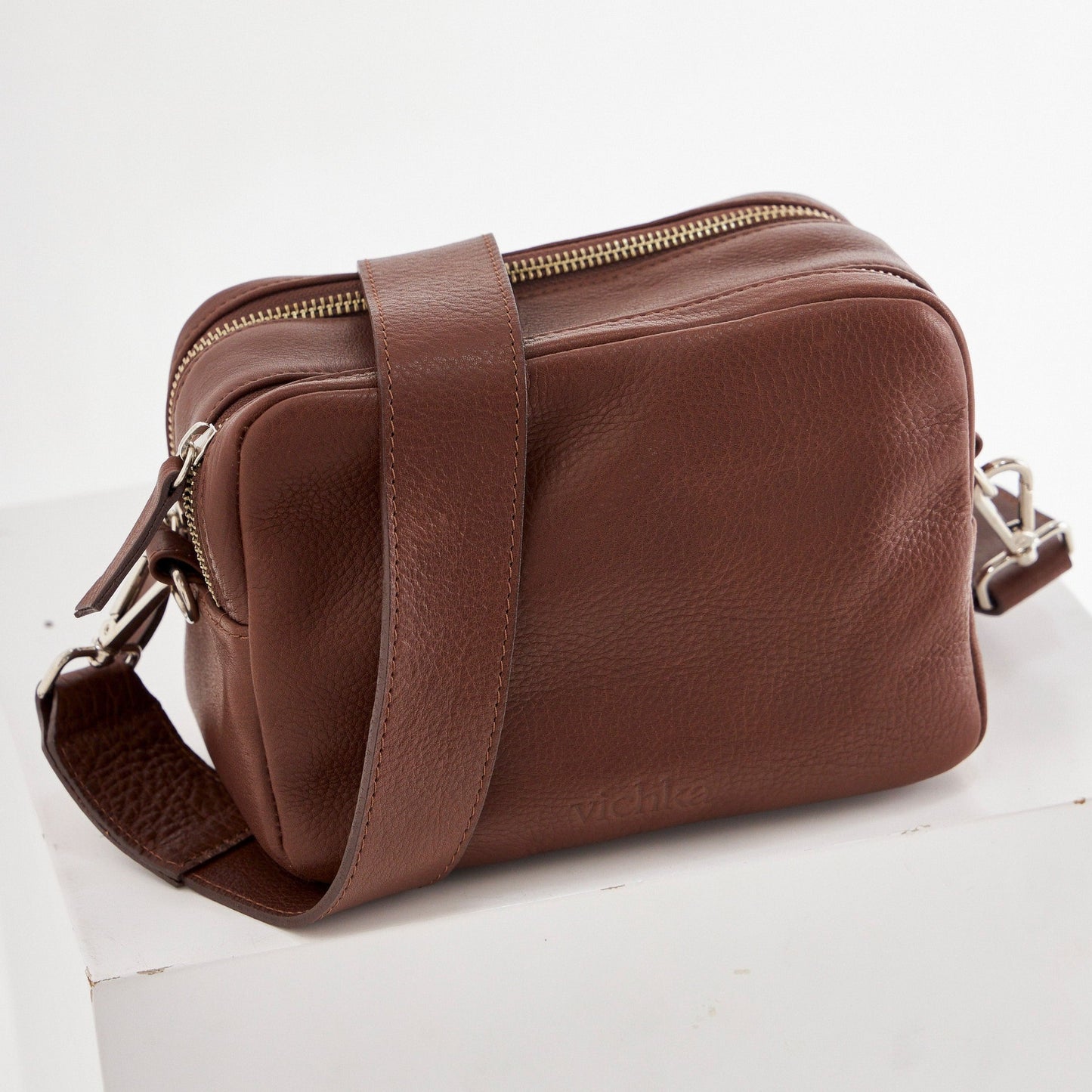 Dark Tan VESKI Crossbody bag